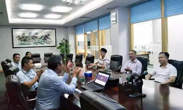 东莞市高新手艺工业协会长循分会江新红会长一行莅临九州酷游旅行考察